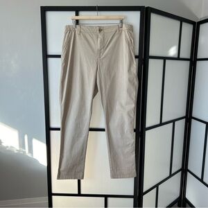 [XLtall] NWT Old Navy Hi Waist Lightweight Relaxed Light Tan Khaki Trouser Pant